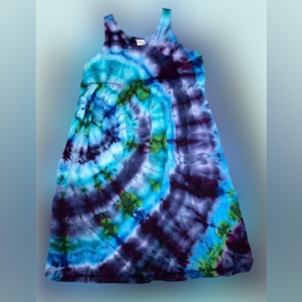 Dharma Trading Co, tie dyed sundress, girls’ sz 10